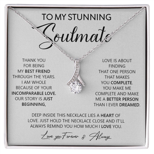 My Stunning Soulmate | You complete me - Alluring Beauty necklace
